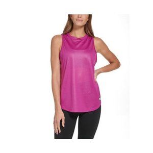 NWT DKNY Sport Women's Honeycomb Mesh Tank Top Magenta Size M $40 JJ457